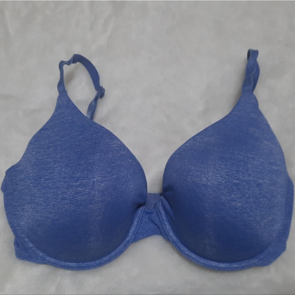 Victoria's Secret VS Blue Uplift Semi Demi Bra women's size 32D